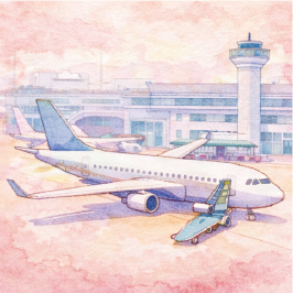 バリアフリーに配慮した飛行機